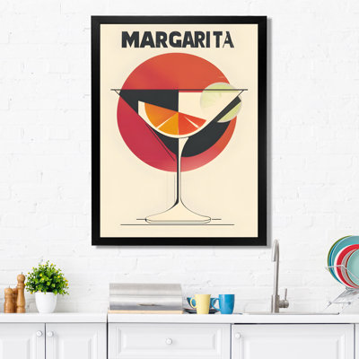 Pop Art Citrus Margarita - Cocktails Wall Art Print