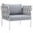 Harmony Outdoor Patio Aluminum Armchair-1038288399