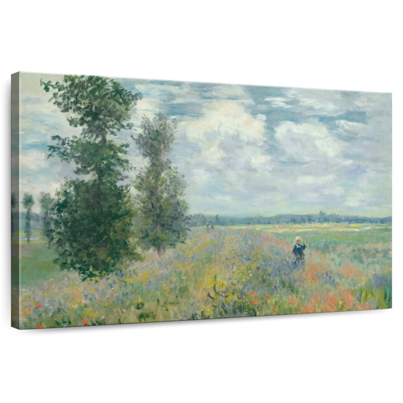 Champ de coquelicots Harnek près d'Argenteuil 1875, H 24 po x l 36 po