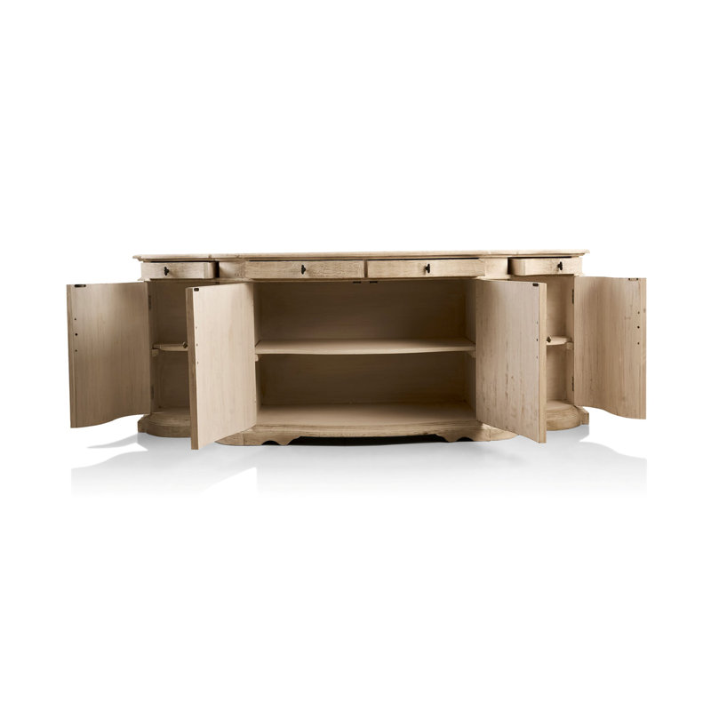 Courbe 80'' W Solid Wood Sideboard