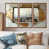 Toile avec cadre flottant brun