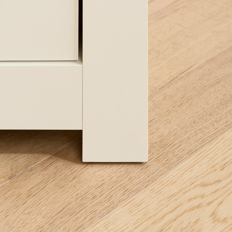 Napanoch 2 Drawer Bedside Table, Cream