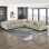 Canapé modulaire en velours côtelé 5 pièces Brinsley