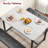 Modern 4-Person Dining Table Set with 2 Padded Benches, Rectangular Kitchen Table for Small Spaces, Apartment-Friendly Dining Set
