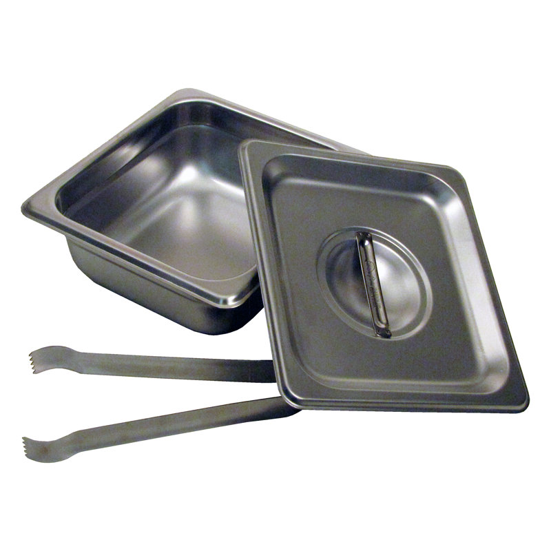 Casseroles à vapeur en acier inoxydable, H 2,5 po x l 6,8 po x P 6,3 po