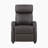 Saier 27" Modern & Contemporary Faux Leather Push Back Reclining Chair with Exposed Black Faux Wood Feet & Push-Back Recline-614867276