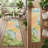 8' Runner Blue Abstract Washable Non Skid Indoor Outdoor Runner Rug