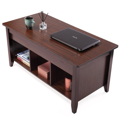 Table basse avec rangement en bois manufacturé Houon