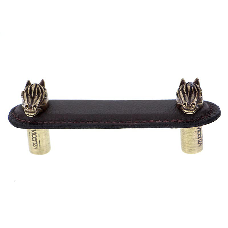 Equestre 3" Center to Center Bar Pull, Vintage Pewter, 3''
