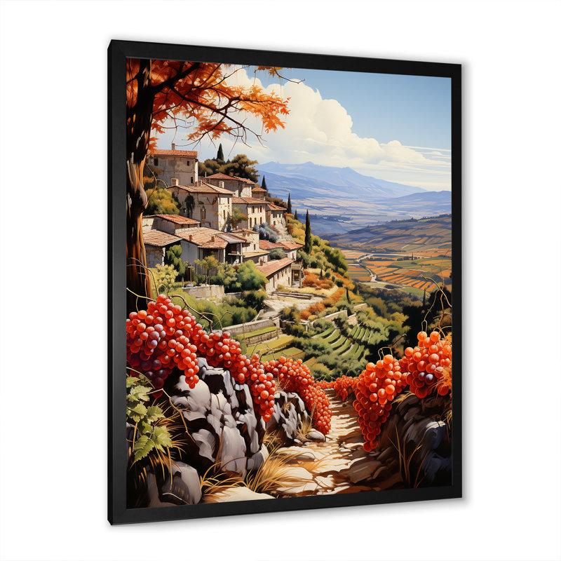 Fauvisme espagnol Hacienda III - impression, Cadre photo noir, H 20 po x l 12 po x P 1 po