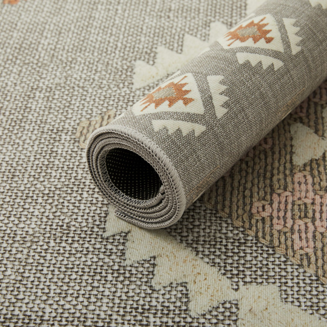 Oriental Machine Tufted Shag Area Rug