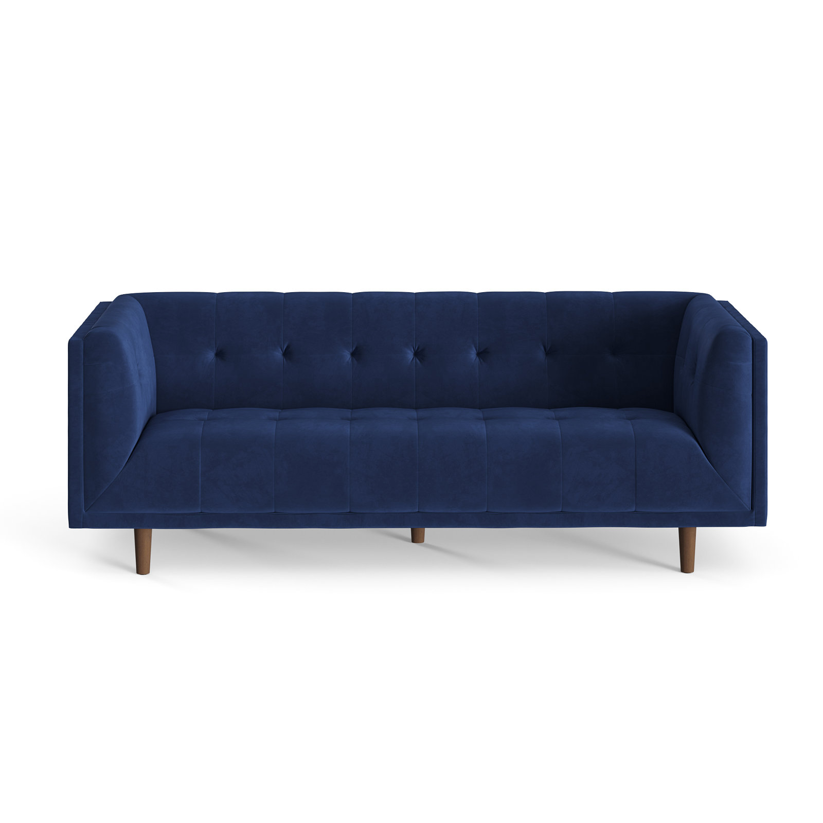 George 82'' Upholstered Sofa, Sapphire Velvet
