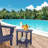 Double Adirondack Side Table, Outdoor Side Tables, End Tables For Patio, Backyard,Pool, Indoor Companion, Easy Maintenance & Weather Resistant