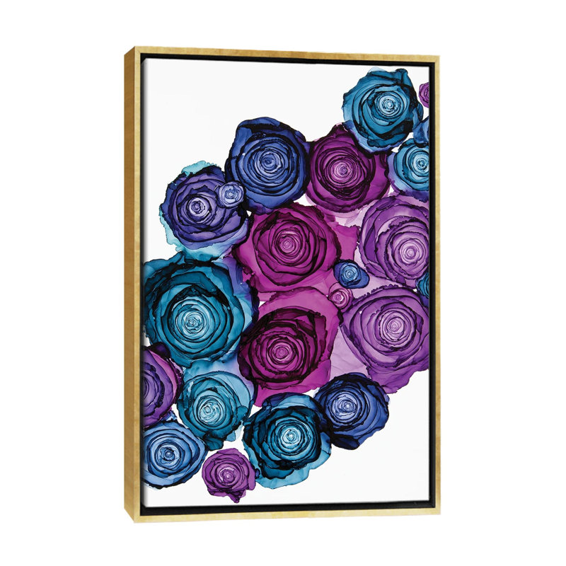" Wallflowers " by Jamie Pomeranz, No Mat, 26" H x 18" W x 1.5" D, Gold Framed