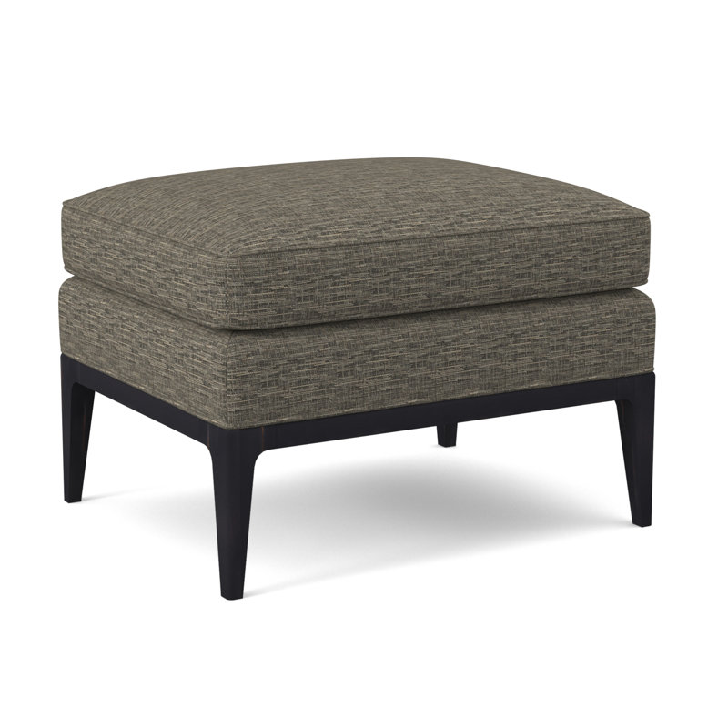 Claxton Ottoman, Margaret Lipstick, Vintage Ebony