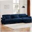 Canapé modulaire surdimensionné en velours super confortable avec repose-pieds mobile-2059072434