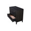 Commode 3 tiroirs Aurora - commode en bois de placage orme et poivre