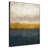 Extra Large Wall Art Fabric Print - Golden Field and Blue Water Abstract Landscape Artwork Decor for Living Room or Bedroom - "Frame Assembly Required (Unfinished Frame)"-1838942839