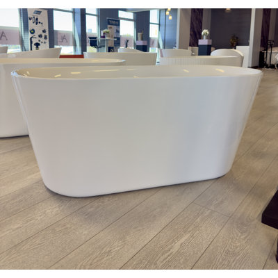 Baignoire autoportante ovale 59 po AMara