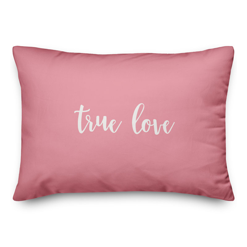  Coussin True Love Has No Ending, Rose