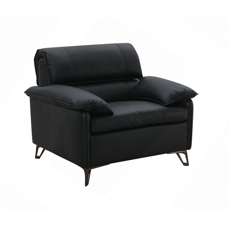 Chaise en cuir Eilene