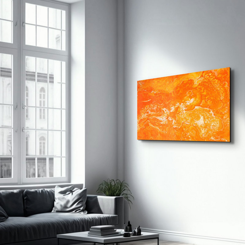 Peinture décorative en verre trempé
