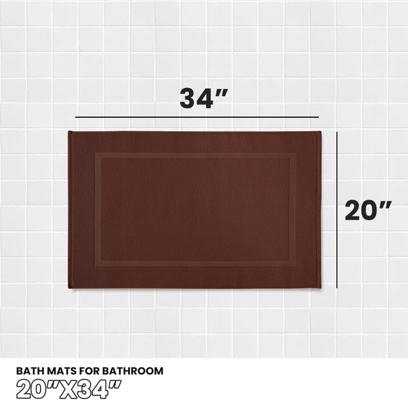 Tapis de bain réversible Isolt, Brun