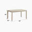 Ensemble de salle à manger 7 pièces avec table rectangulaire
