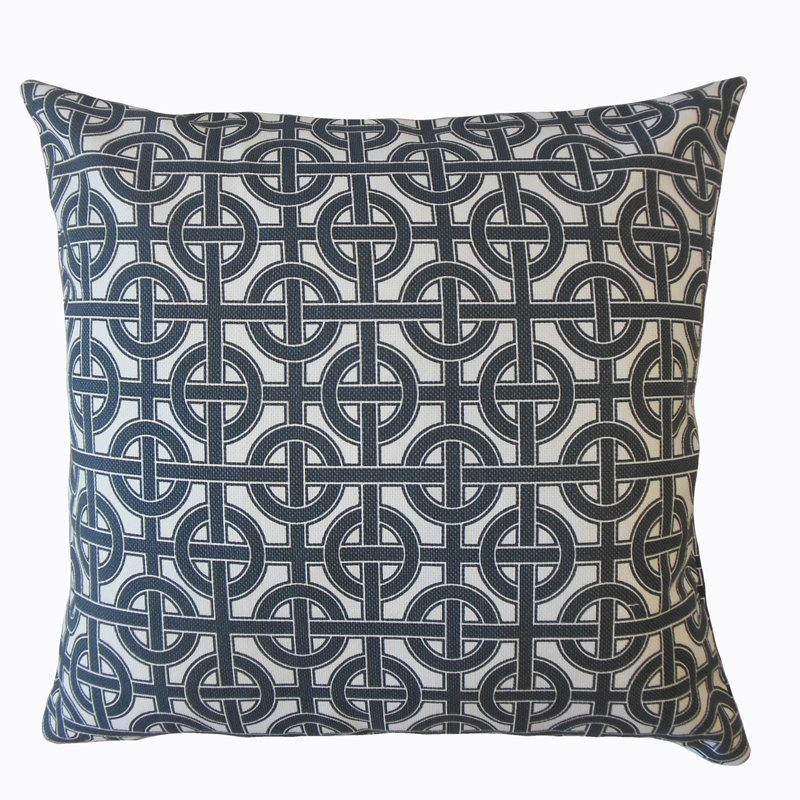 Coussin Quillon, 20 po x 20 po, Carbone