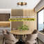 "Luminaire élégant: Grand plafonnier encastré en laiton bruni Chapman & Myers Garrett"