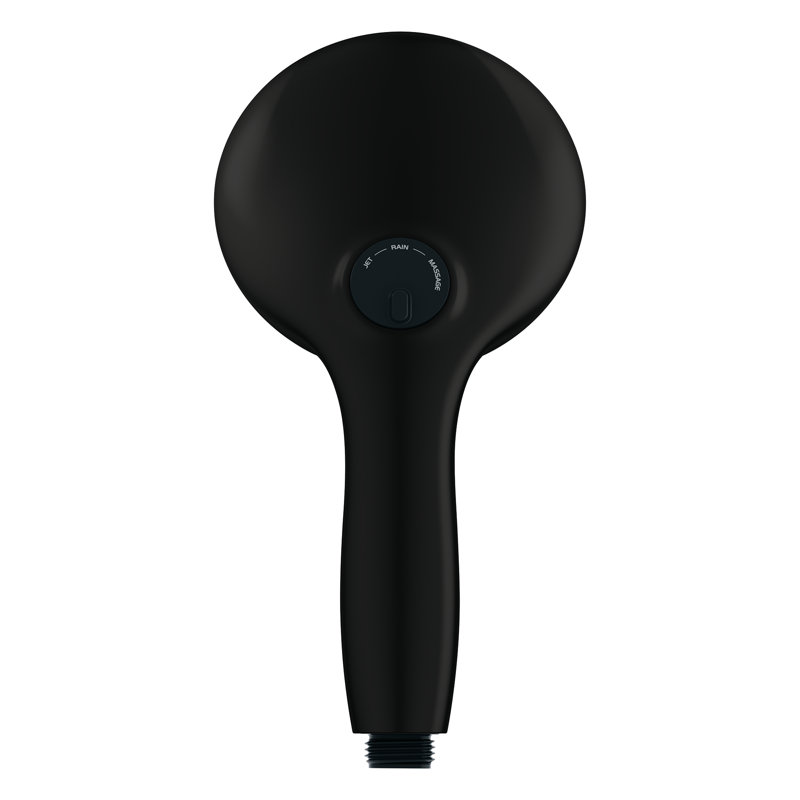 Tempesta 110 Round 3-Spray Hand Shower, Matte Black, 1.5 GPM