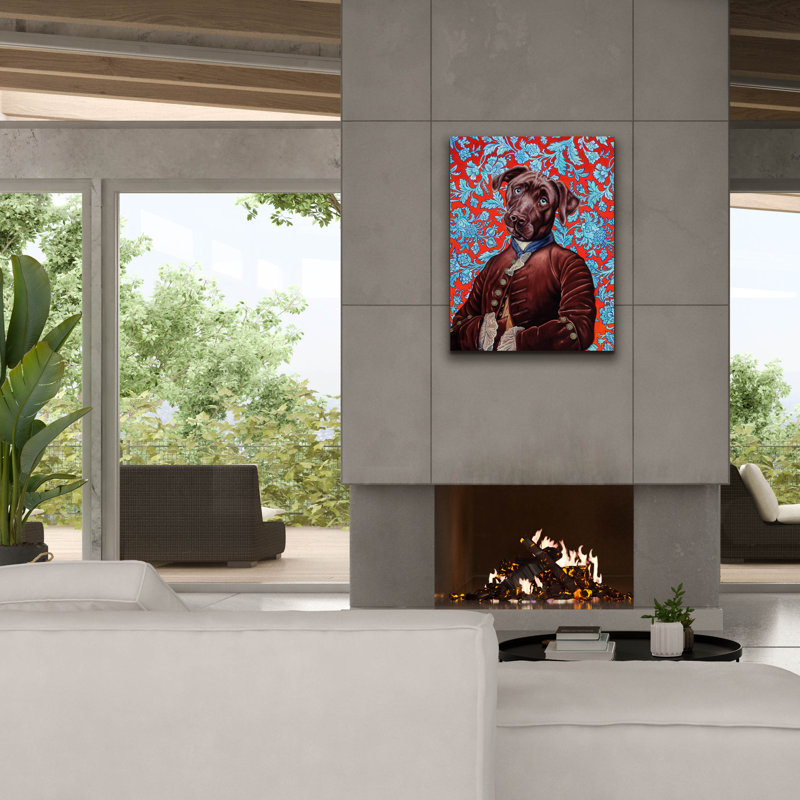 "Epic Graffiti" Labrador "par Jane R. Talton, art mural sur toile, 26 po x 34 po