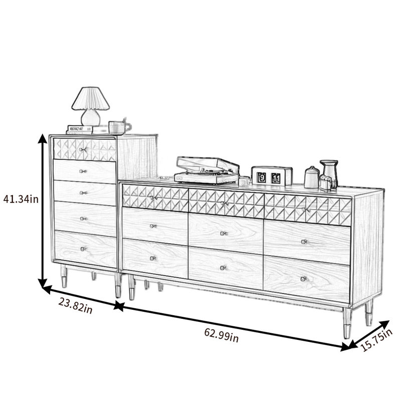American Style Simple And Retro Sideboard