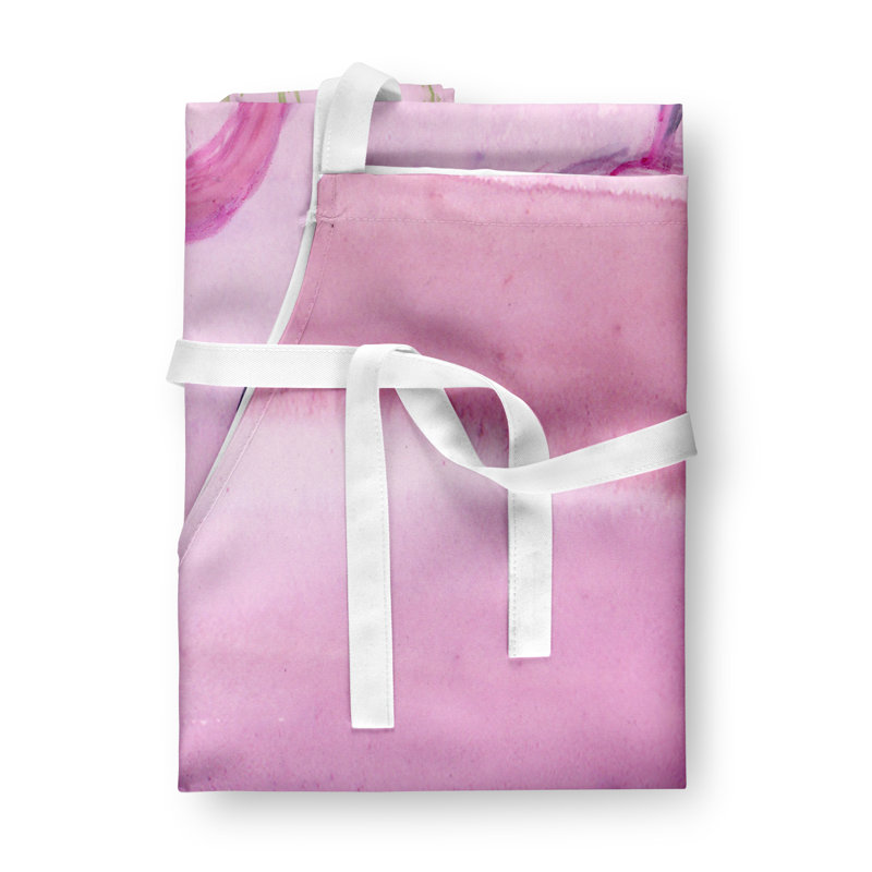 Tablier flamant roses