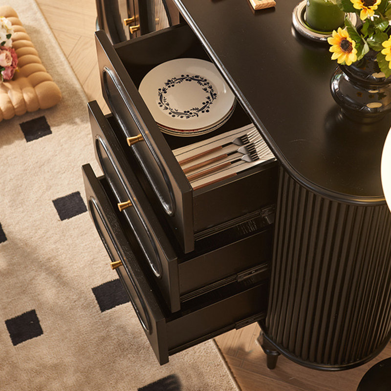 French vintage-style storage cabinet sideboard