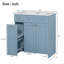 Meuble-lavabo élégant avec rangement spacieux et fabrication durable-110488937