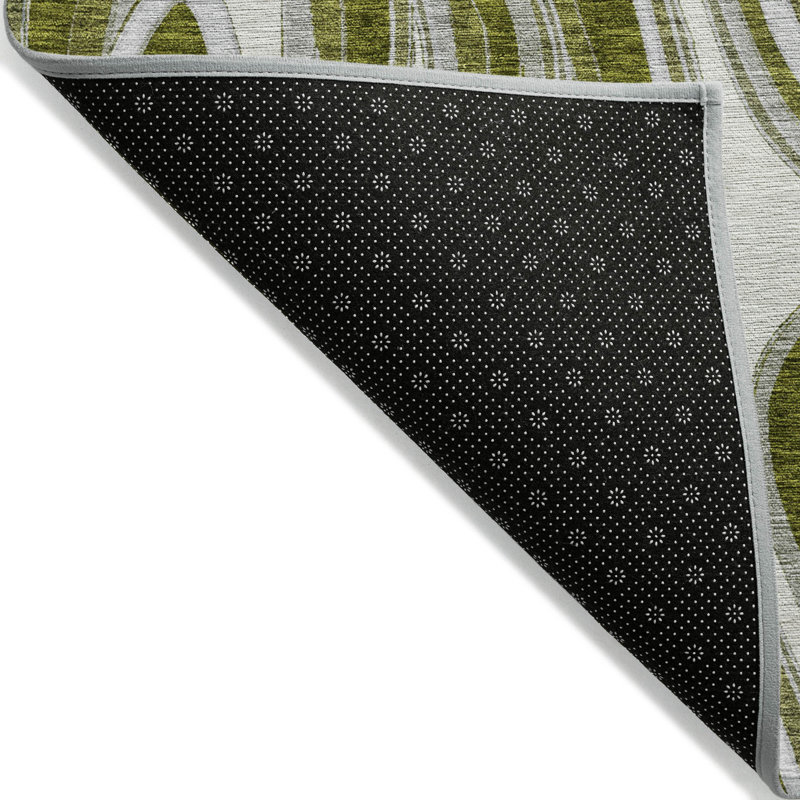 Tapis intérieur / extérieur en polyester tissé à la machine Lamanna, Rectangle de 10 pi x 14 pi