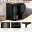 Meuble-lavabo avec lavabo, meuble-lavabo avec deux tiroirs et porte, tablette réglable-292924773