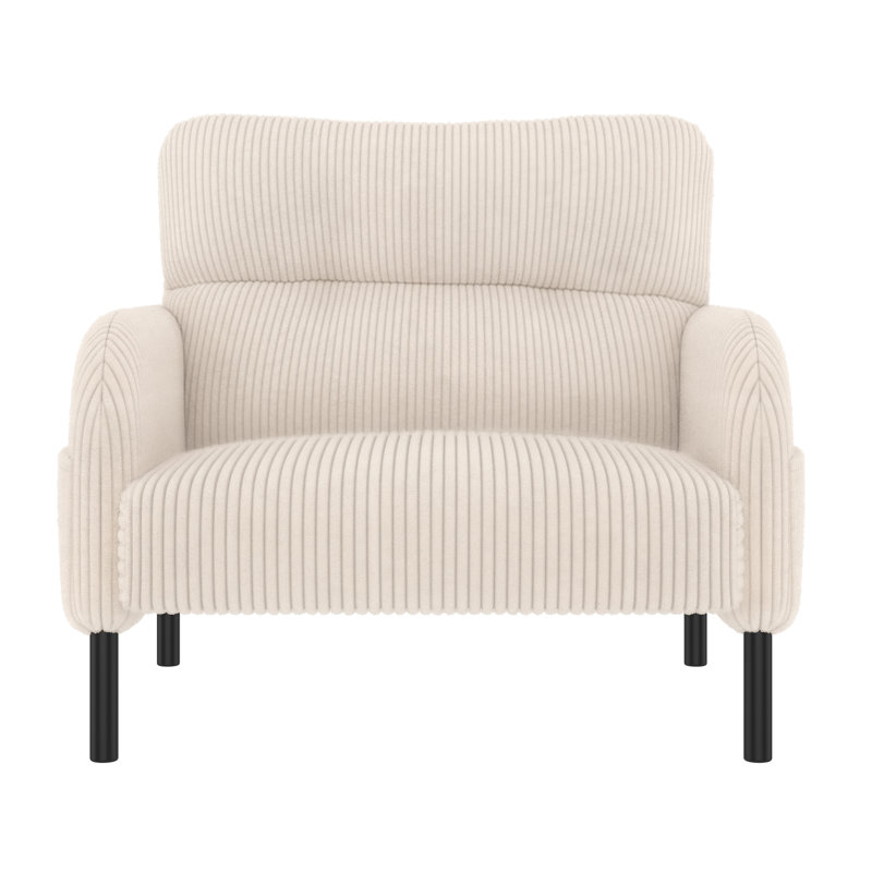 Upholstered Armchair, Beige