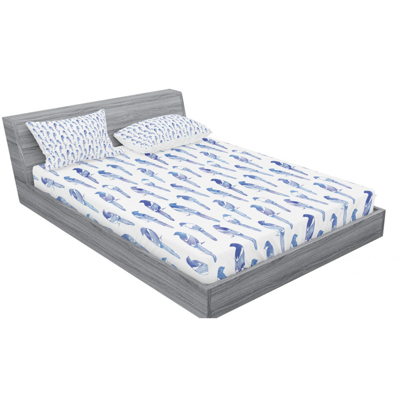 Microfiber Sheet Set, Queen Sheet Set with Fitted Sheet and Pillowcase
