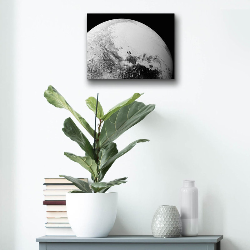  «Pluto From Nasas New Horizons» par NASA, art mural en verre acrylique, 16 po x 12 po