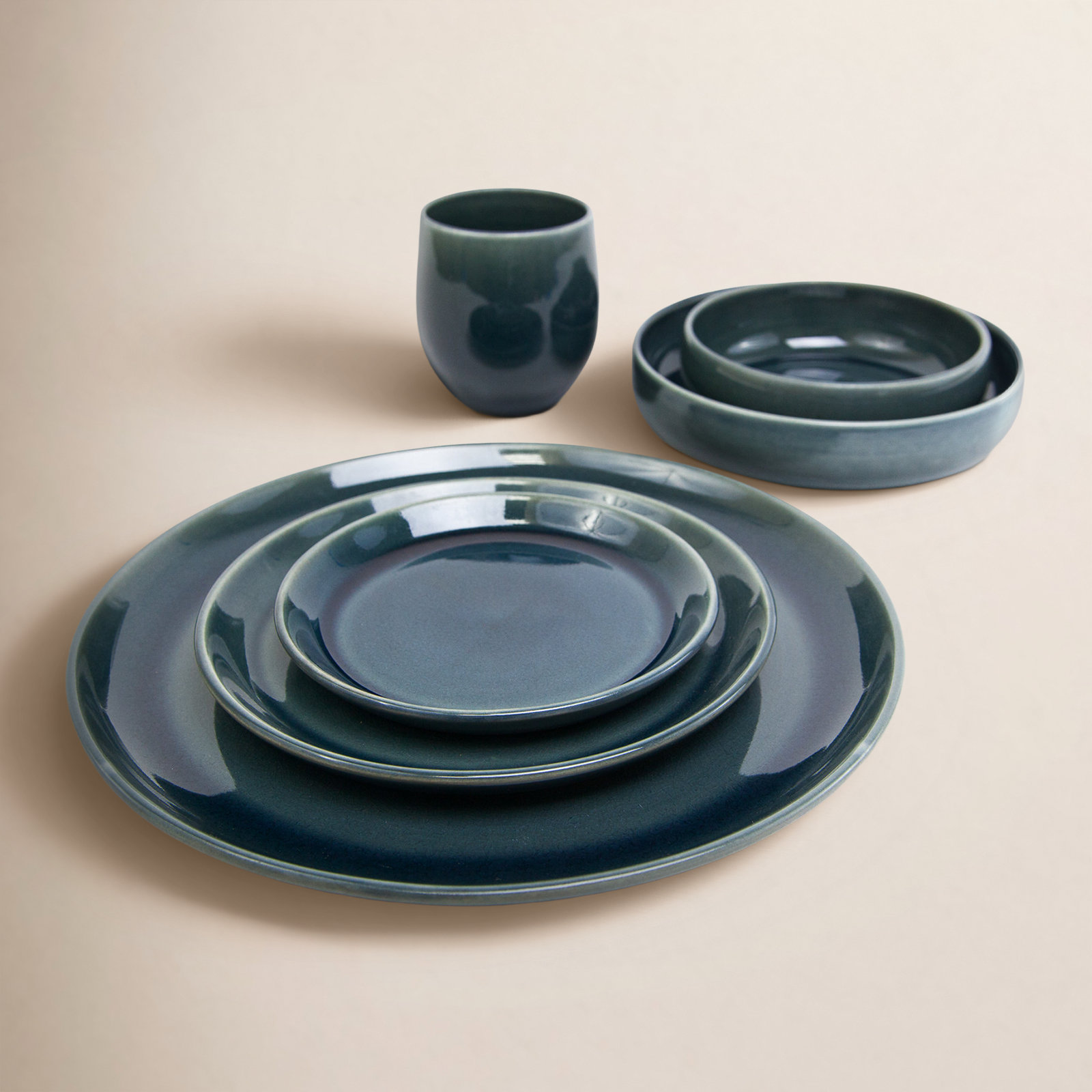 Borgen Stoneware Dinnerware Set, Adriatic