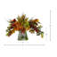 Fall Centerpiece with Hydrangeas and Maple Leaves-749794601-749794602