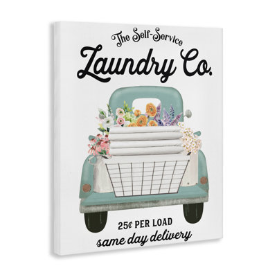 Laundry Delivery Truck Canvas, design by Lettered and Lined