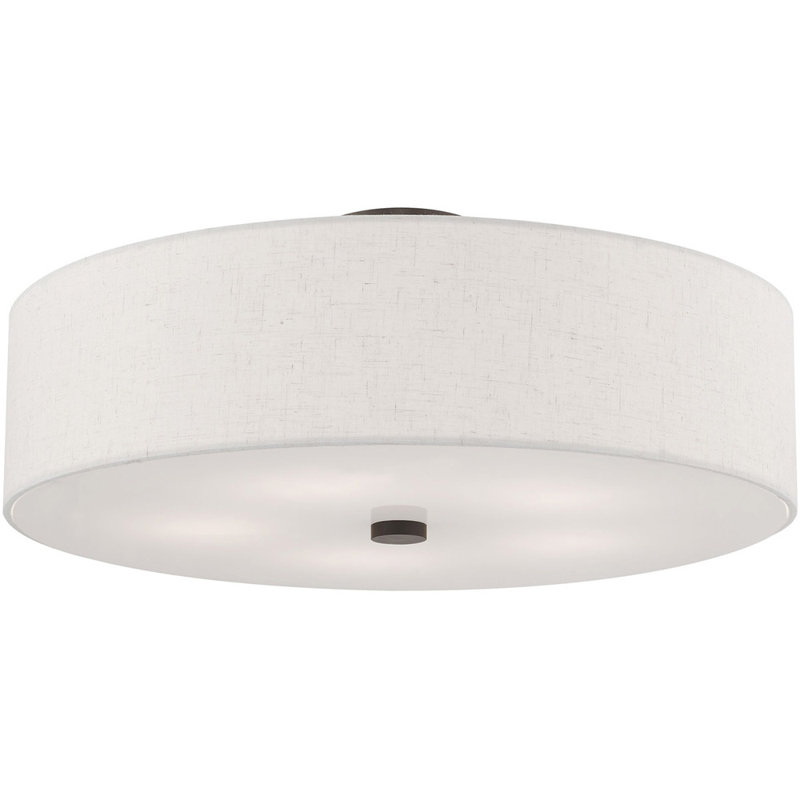 Fabric Semi Flush Mount