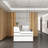 55'' W Reception Desk With Lockable Drawer And Little Bookcase