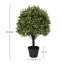 Plante artificielle en pot 27,5 po