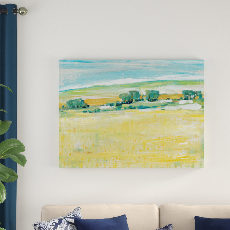 « summer heat i », peinture sur toile tendue, H 35 po x l 47 po x P 2 po