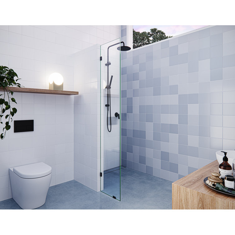 Vela 18 in. x 78 in. Fully Frameless Single Fixed Shower Panel