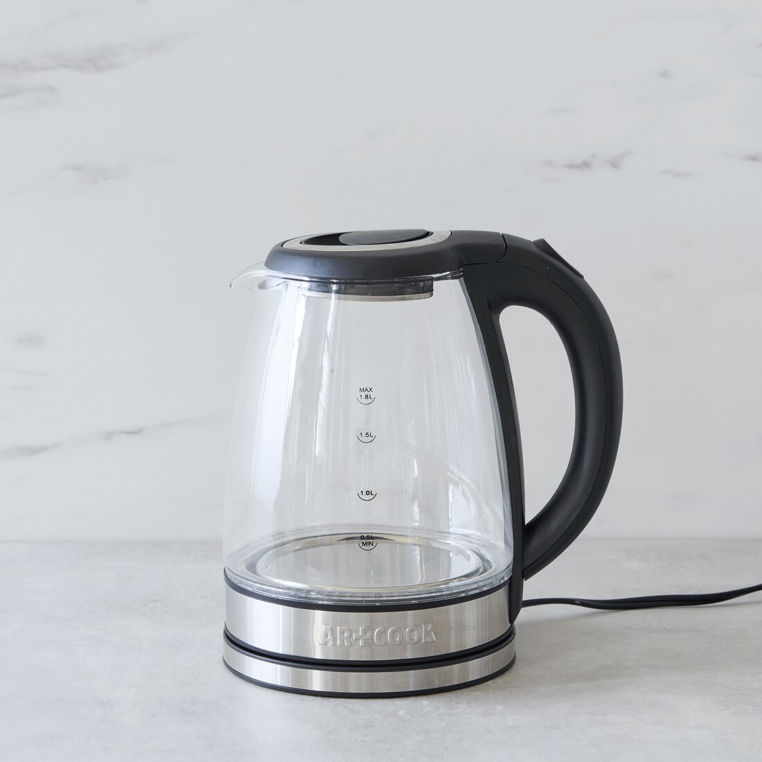 Art And Cook 1.9 Quarts Glass Electric Tea Kettle